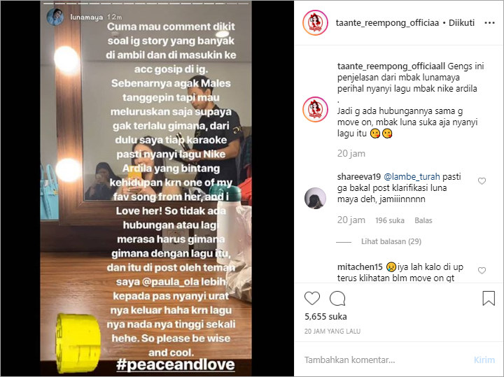 Luna Maya Santai Teman Sebarkan Video Nyanyi Sedih, Salmafina Kena \'Sentil\' Netter