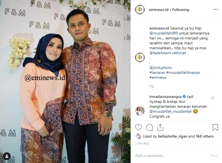 Calon Suami Muzdalifah Ternyata Masih Saudara Artis