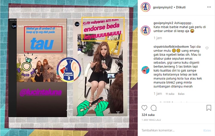 InstaStory Barbie Kumalasari