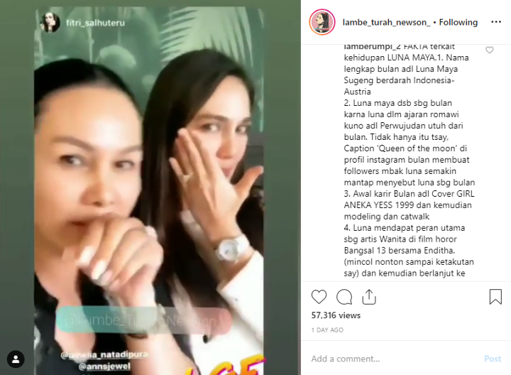 Luna Maya Pamer Cincin Berlian