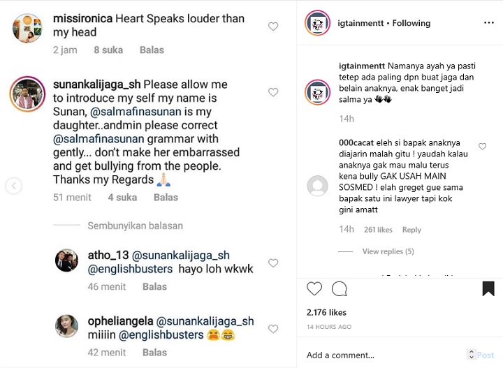 Komentar Sunan Kalijaga Bela Salma