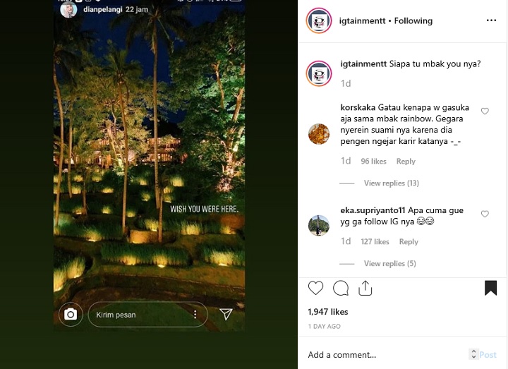 InstaStory Dian Pelangi