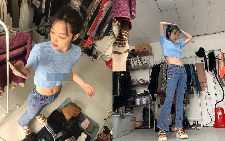 Sulli Lagi-Lagi Pamer Foto Tak Pakai Bra, Netter: Jangan Protes Kalau Dilecehkan
