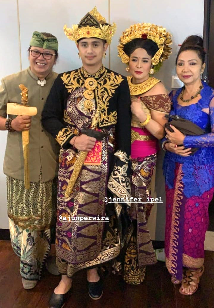 Nikah Hari Ini, Ajun Perwira Gagah Pakai Baju Adat Bali