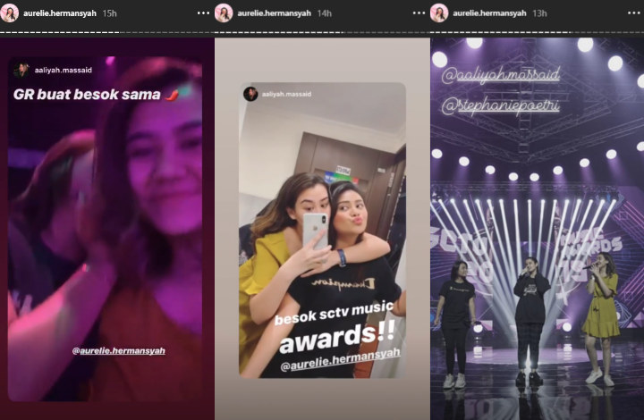 SCTV Music Awards 2019: Aaliyah Massaid dan Aurel Hermansyah Bakal Berkolaborasi?
