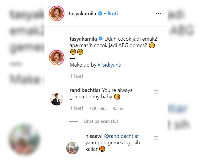 Tasya Kamila Tanya Cocok Jadi Ibu Atau ABG Saat Pamer Riasan, Suami: Kamu Selamanya Bayiku