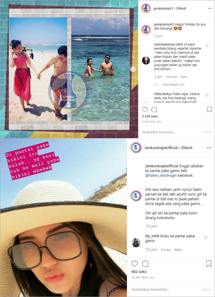 Ayu Ting Ting Dicibir Usai Pakai Bikini Saat Liburan di Pantai, Fans Beri Pembelaan