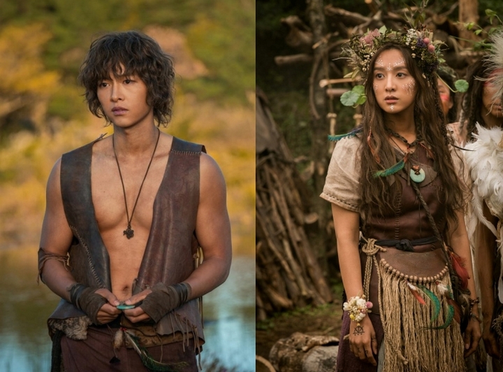 Song Joong Ki Pamer Abs, Kim Ji Won Pakai Mahkota Bunga di \'Arthdal Chronicles\'