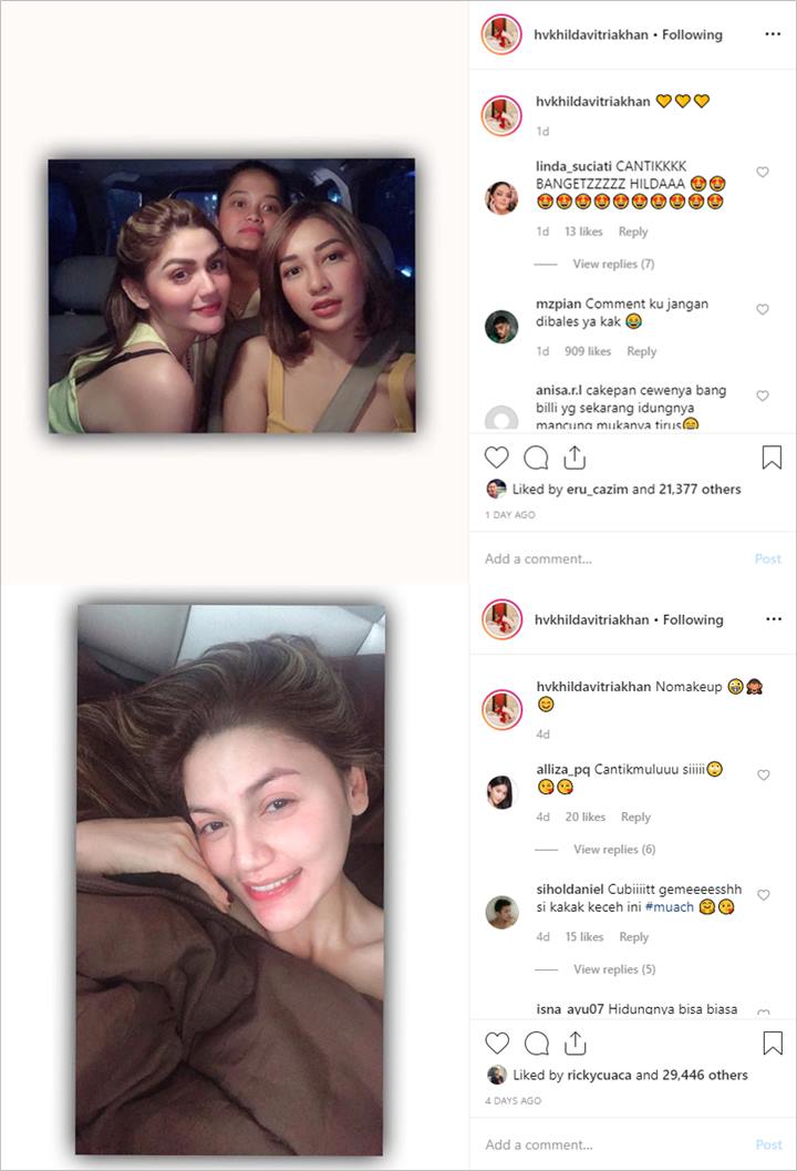 Gaya Seksi Hilda Vitria
