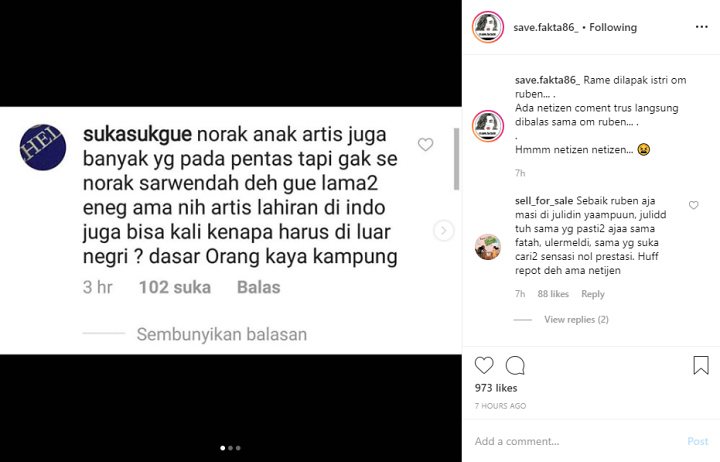 Ruben Onsu Bereaksi Bijak Saat Sarwendah Dihina, Netter Lain Ikut Geram dan Kompak Mendukung