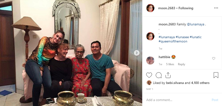 Foto Keluarga Luna Maya