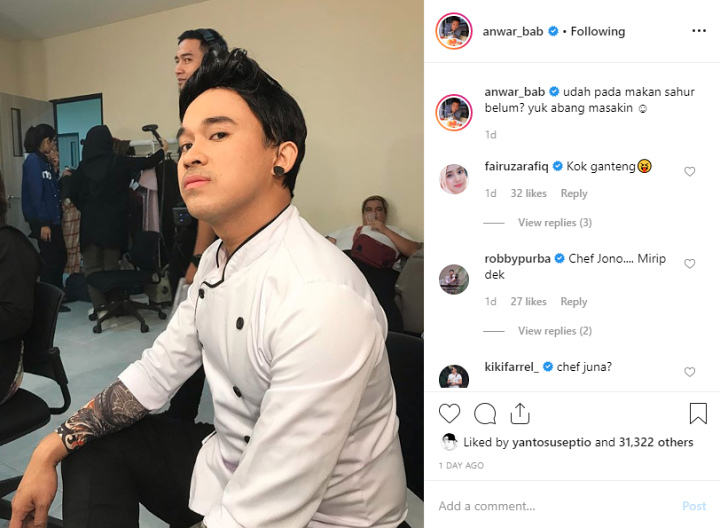 Anwar Sanjaya Dandan Mirip Chef Juna