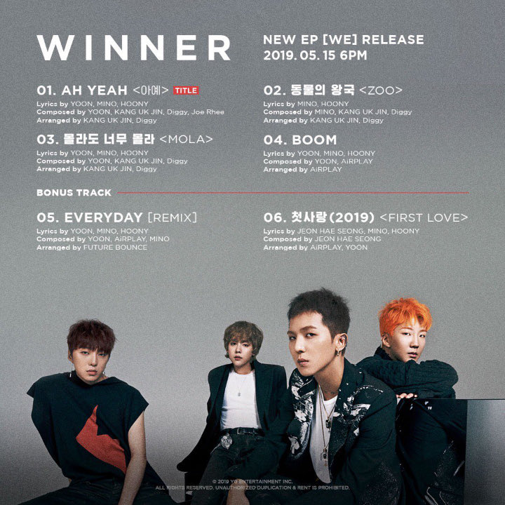 Winner Rilis Tracklist Album Comeback \'WE\', Penulis Liriknya Bikin Fans Bangga