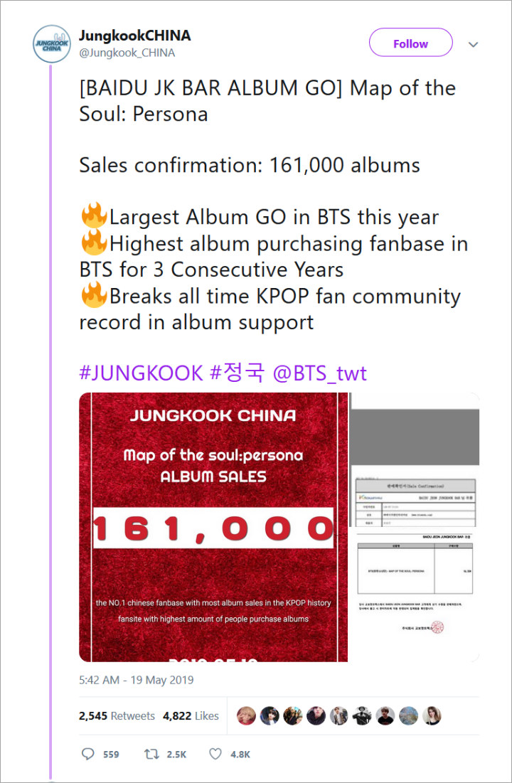 Heboh Fans Tiongkok Jungkook Dan V BTS Beli 150 Ribu Album Sekaligus, Begini Respon Netter