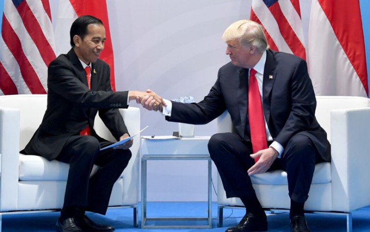 Presiden AS Donald Trump Ucapkan Selamat ke Jokowi, Sebut Indonesia Contoh Negara Demokrasi