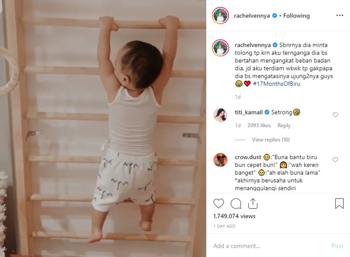 Rachel Vennya Kaget Xabiru Gelantungan