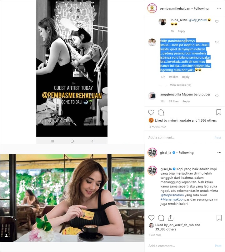 Gisel Dibully Nakal Tatoan