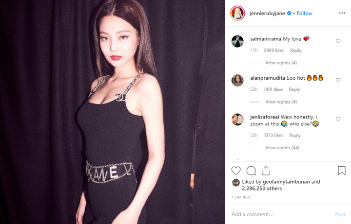 Jennie BLACKPINK Tampil Seksi Dipuji