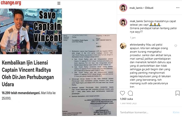 Netter Bikin Petisi untuk Vincent Raditya