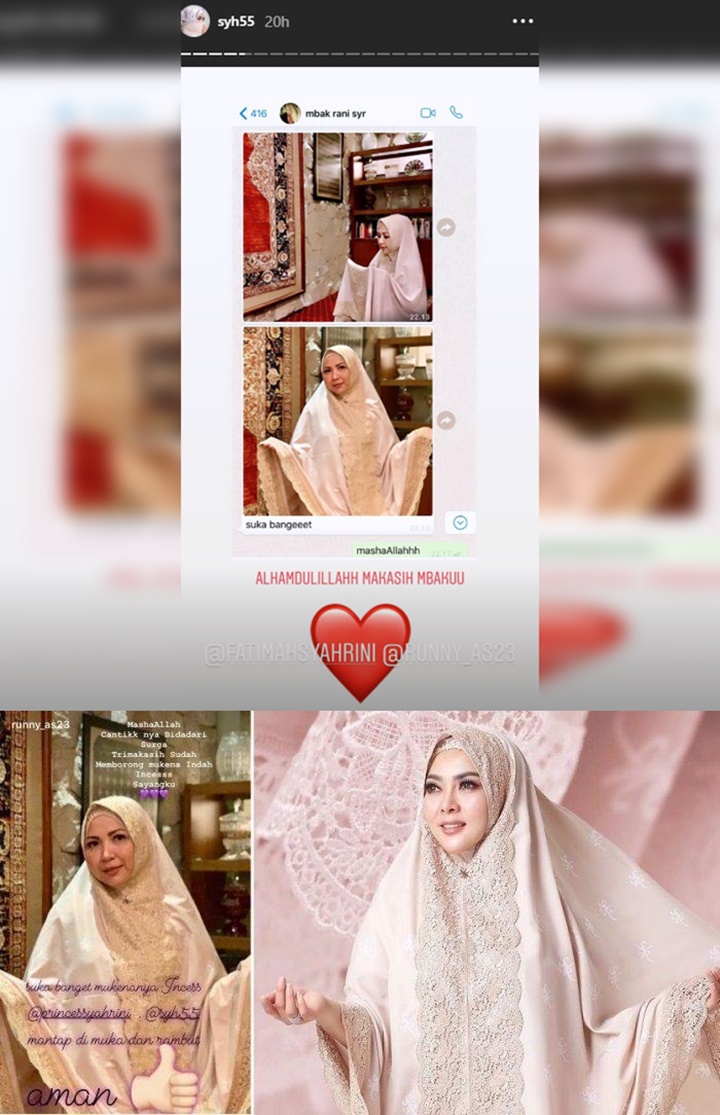 Sosok Pemborong Mukena Syahrini Rp3,5 Juta Terungkap, Istri Reino Beri Julukan Ini ke Pelanggan