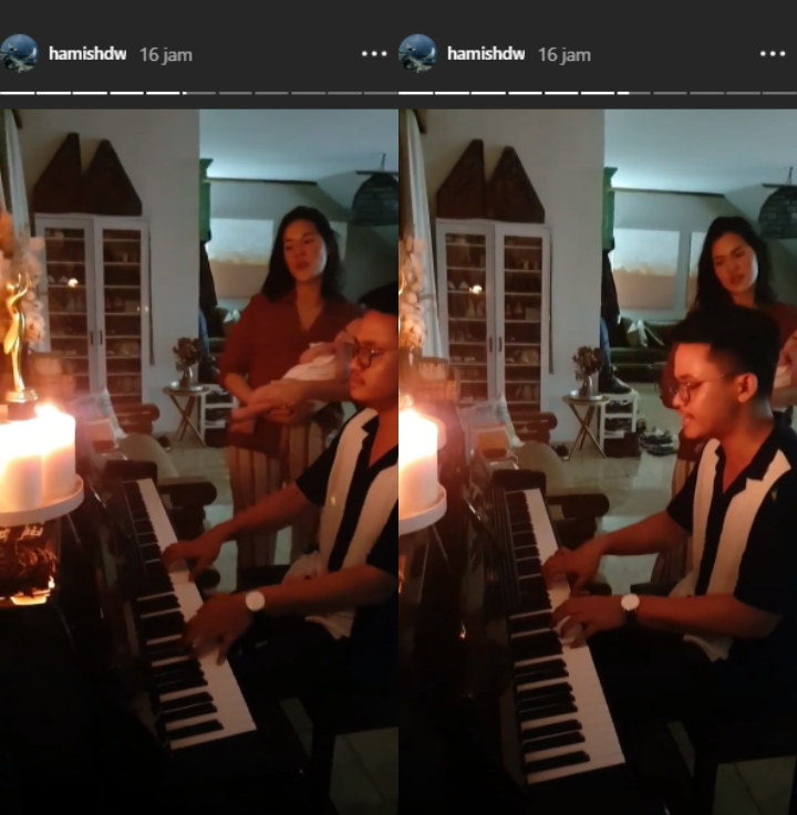 Raisa Nyanyi Gendong Anak