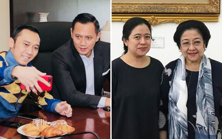 Keluarga SBY Selfie Bareng Megawati dan Puan Maharani Saat Lebaran, Warganet: Alhamdullilah Adem