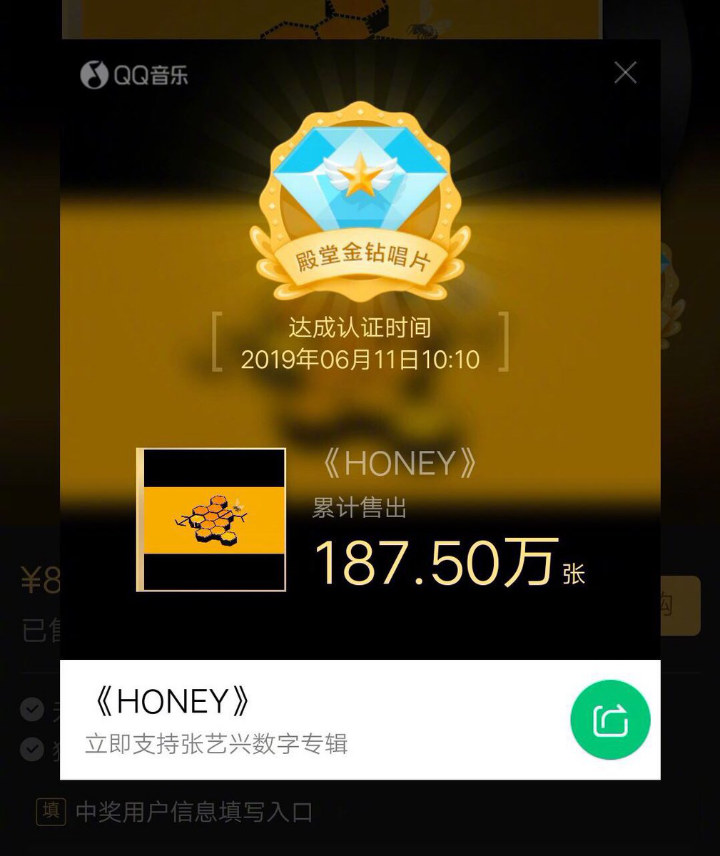 Belum Rilis, Pre-order Album Solo Lay \'Honey\' Raih Level Diamond Di Situs QQ Tiongkok