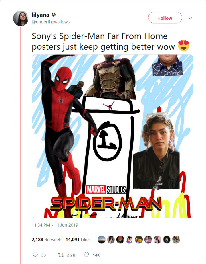 Poster Baru \'Spider-Man: Far From Home\' Banjir Kritik Gara-Gara Editan Berantakan, Seperti Apa?