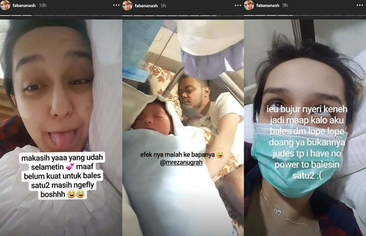 Gaya Istri Reza Anugrah Usai Melahirkan