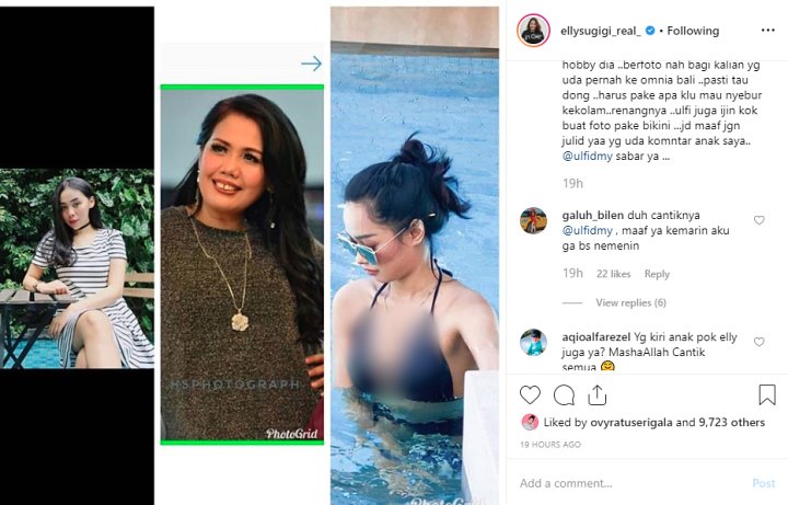 Putri Ely Sugigi Pakai Bikini di Kolam Mewah Bali Jadi Bahan Nyinyiran, Sang Ibu Beri Pembelaan