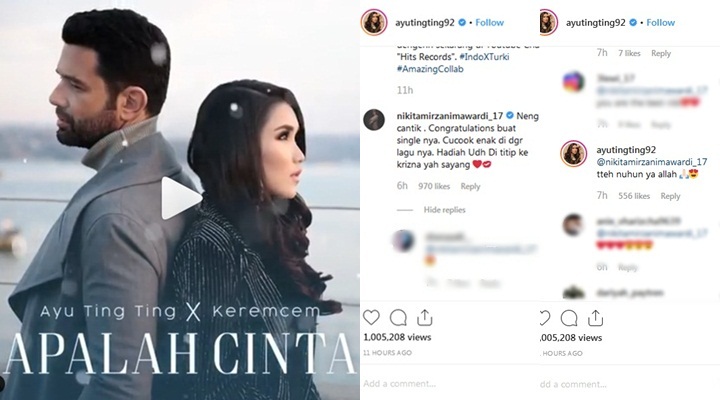 Nikita Mirzani Beri Hadiah ke Ayu Ting Ting