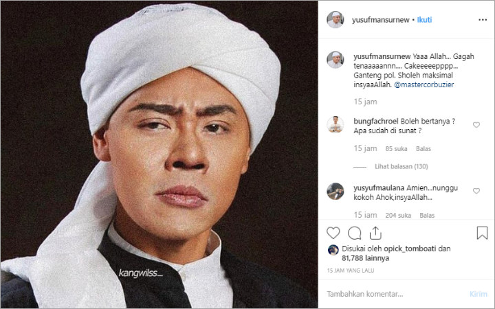 Potret Deddy Corbuzier \'Berserban\' Dipuji Mirip Pangeran Diponegoro Hingga Tokoh Islam yang Lain