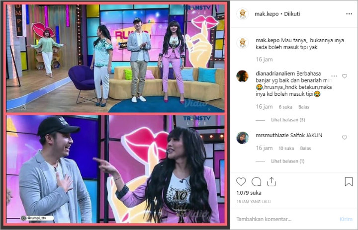 Dicekal KPI, Lucinata Luna Kembali Tampil Siaran Langsung Di ‘Rumpi’