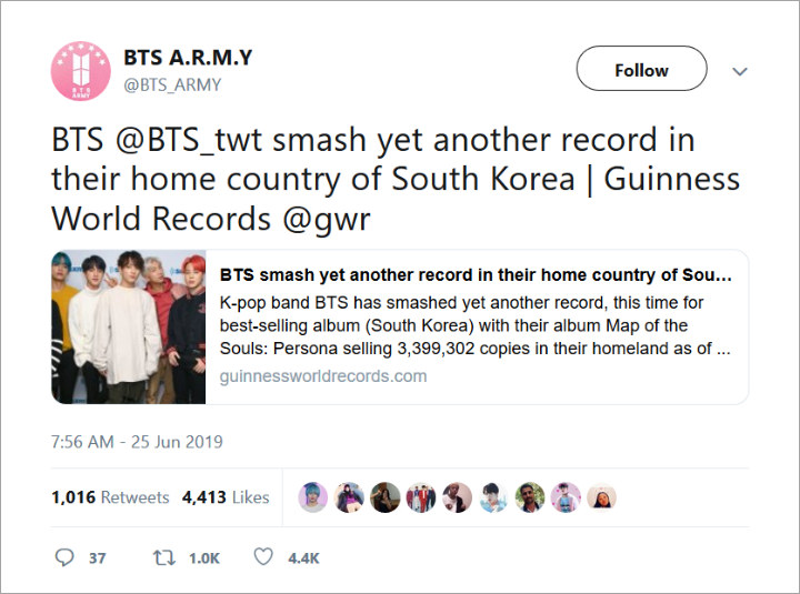 BTS \'Map Of The Soul: Pesona\' Diakui Guiness World Records Jadi Album Korea Terlaris Dalam Sejarah