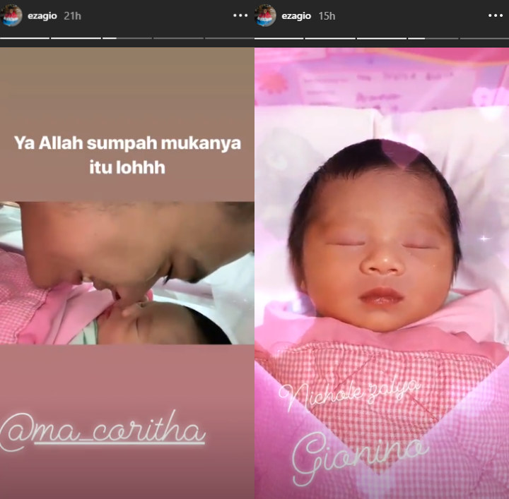 \'Adu\' Hidung Mancung, Ini Nama Bayi Eza Gionino yang Diharapkan Mampu Lelehkan Hati Sang Nenek