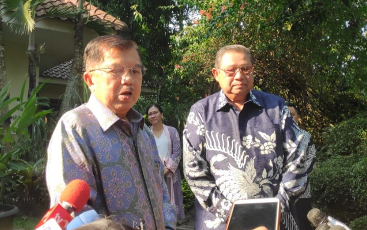 Kunjungan Pertama Pasca Ani Yudhoyono Meninggal, JK Buat SBY Tertawa Lewat Kenangan Soal Kerupuk