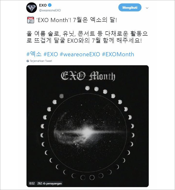  EXO Bakal Promosi Satu Bulan penuh, Agensi Rilis Detailnya Lewat Kalender \'EXO Month\'