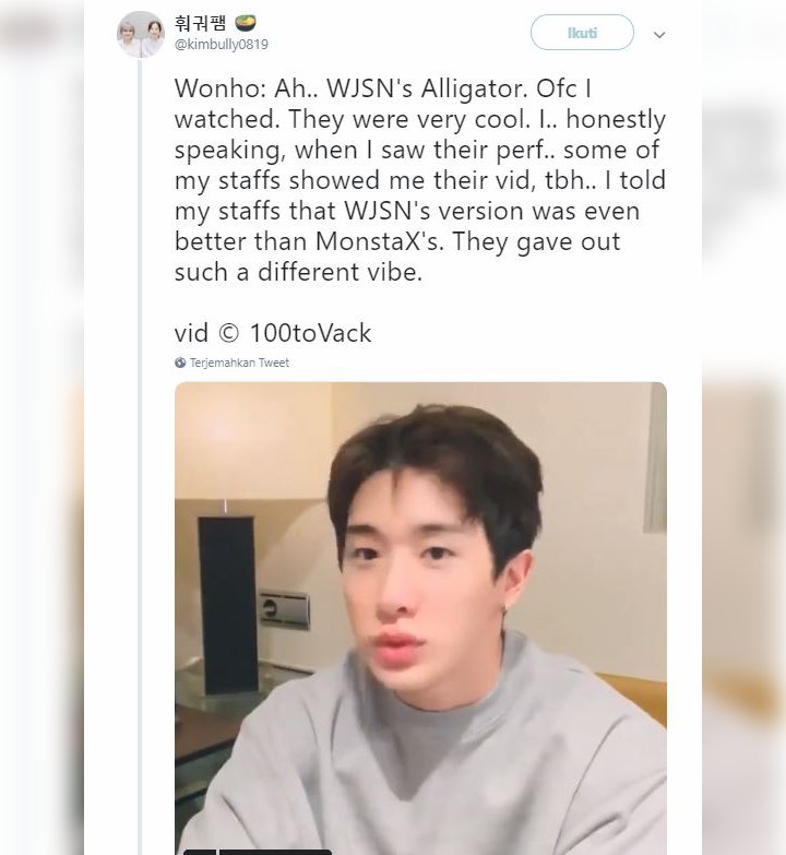 WJSN Karismatik Tampilkan Lagu Monsta X \'Alligator\' Sampai Dipuji Penyanyi Aslinya