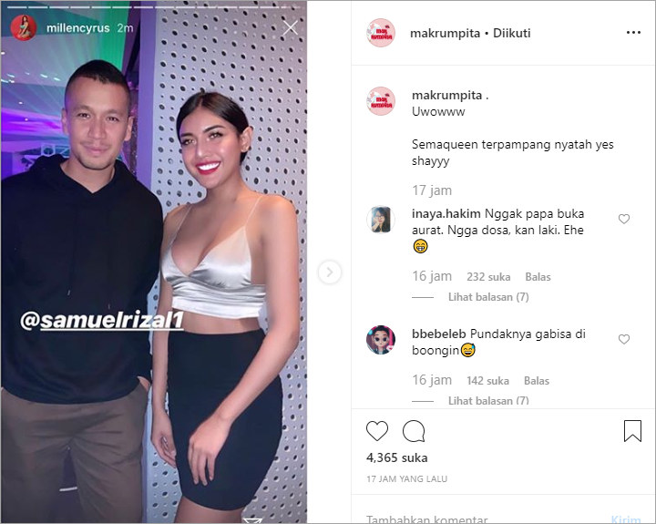 Foto Bareng Samuel Rizal, Dada Millendaru Jadi Sorotan Malah Disebut Makin Macho