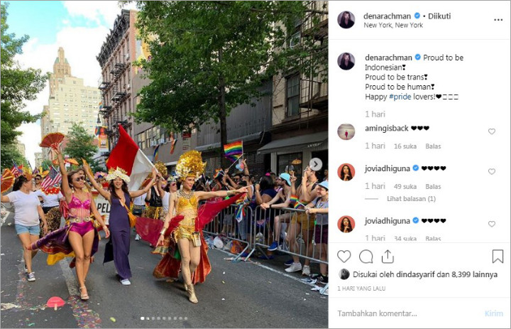 Dena Rachman Didukung Artis Ikut Pride Parade di Amerika, Netter Justru Menegur