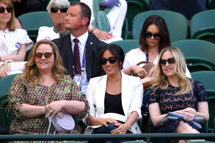 Intip Cantiknya Meghan Markle Saat Dukung Serena Williams di Wimbledon 2019