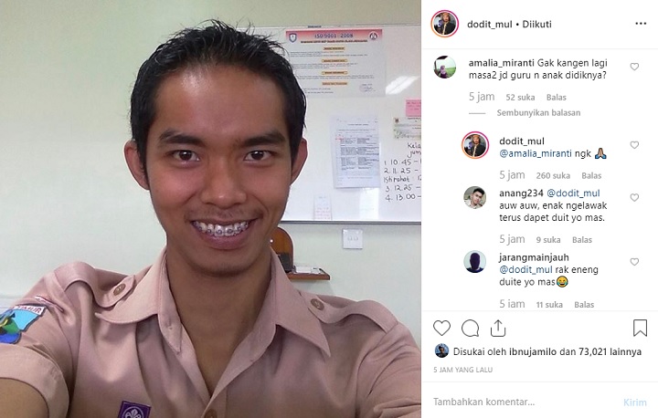Balasan Komentar Dodit
