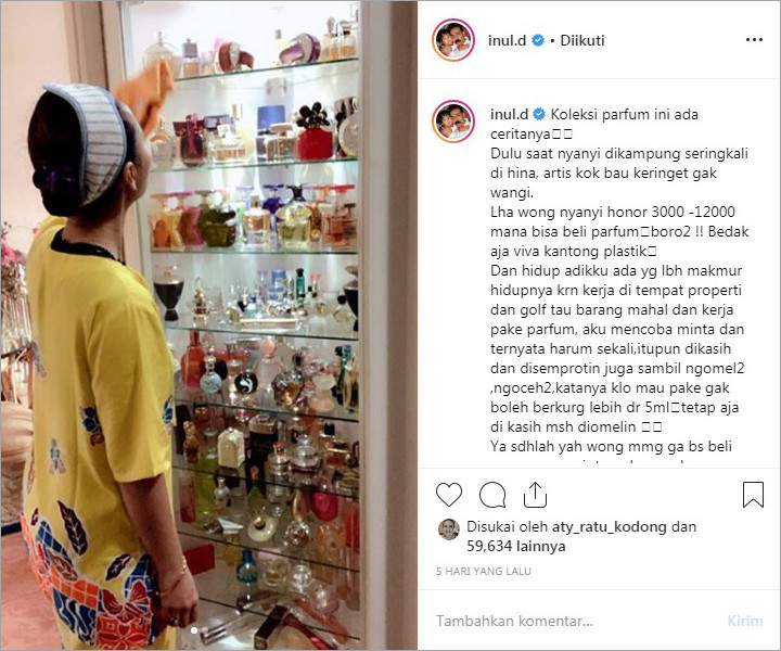 Cerita Sedih Inul Daratista di Balik Hobi Koleksi Parfum Mewah