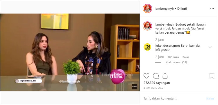 Nia Ramadhani Dan Jessica Iskandar Cerita Budget Sekali Liburan Capai Ratusan Juta