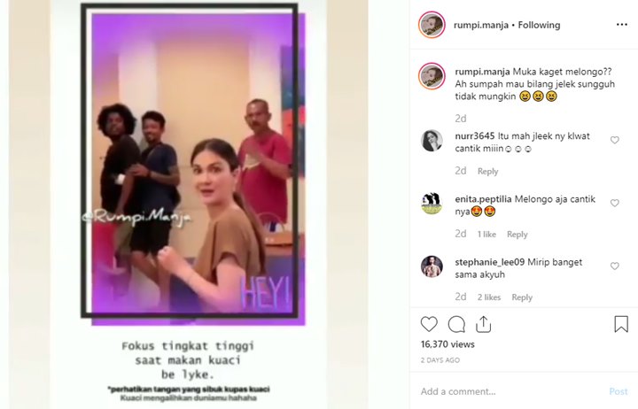 Luna Maya Ngemil Kuaci
