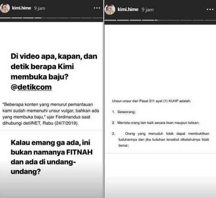 Kimi Hime Buka Suara