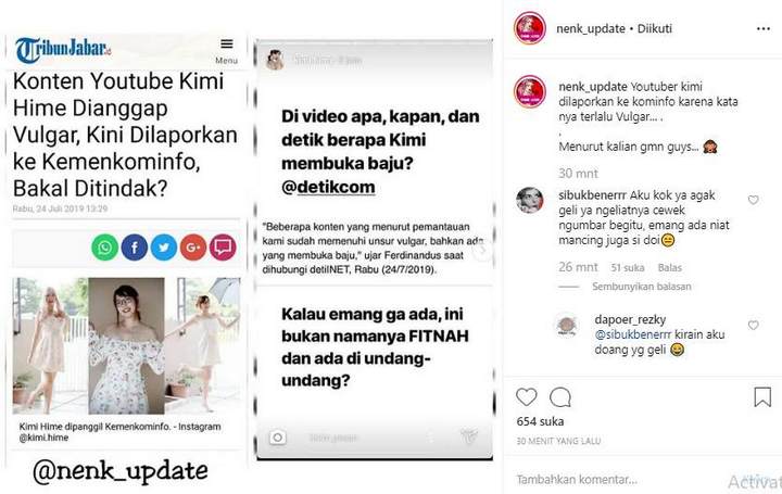 kimi Hime Dilaporkan