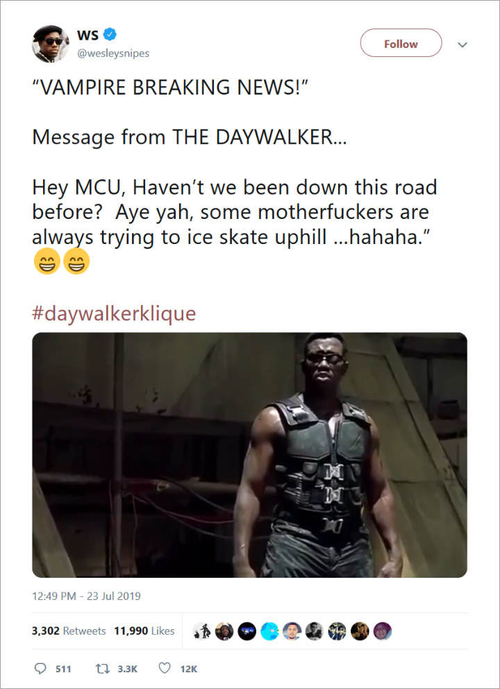 Aktor Wesley Snipes Ternyata Belum Rela Berikan Peran Blade pada Mahershala Ali