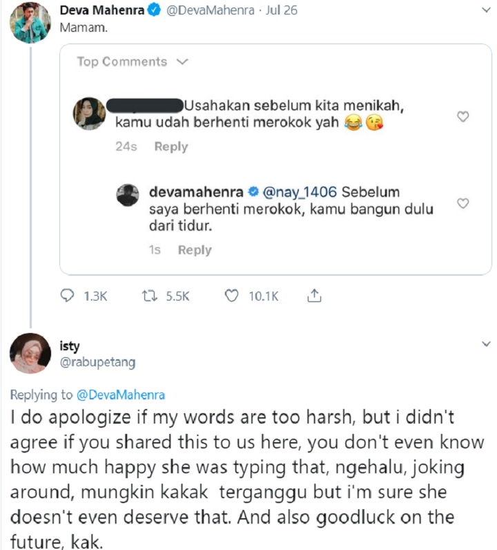 Deva Mahenra vs Netizen