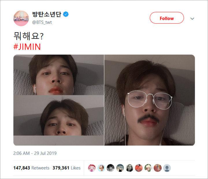 Jimin BTS Mendadak Berkumis Tebal
